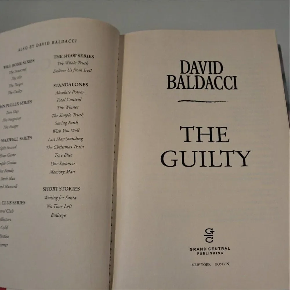 The Guilty by David Baldacci 2015 Hardcover 1st Edition Will Robie Series
